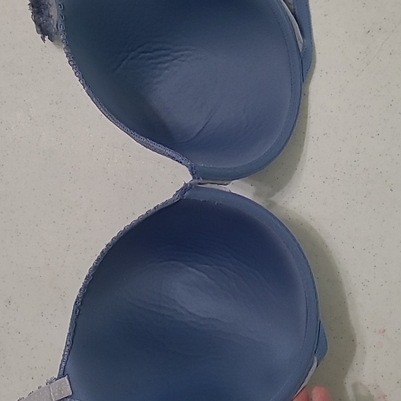 Victoria's Secret Blue with Lace Underwire Plunge Bra size 40DD - Picture 7 of 9